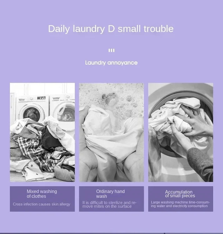 Portable Foldable Washing Machine Mini Laundry Washer with Spin Dryer